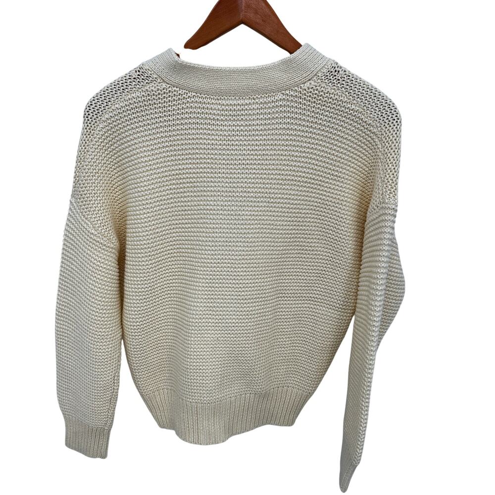 ALEX MILL NWT Evereve Nico Cotton Cardigan in Ivory // M - Picture 13 of 13